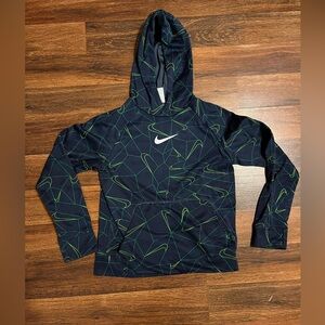 Kids Nike Hoodie Green/White